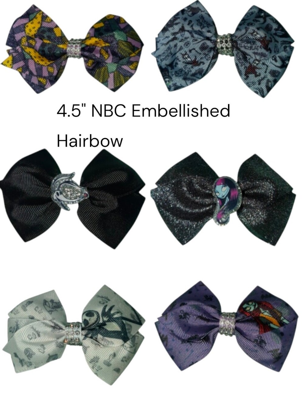 Night Before Christmas Embellished Hairbow